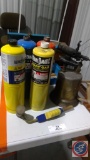 (Local Pick-Up NO Shipping) : Assorted Torch accessories, (4) tanks, vintage torch, Irwin,