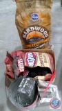 Charcoal, grills, starter logs, weber rapid fire Chimney starter.