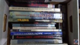 Box of assorted books, trains, trains across the continent, 150 years of North American Railroads,