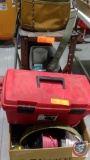 (1) box of assorted items to many to list, spools of diffrent sizes of wire, Eureka Big Shot Enviro