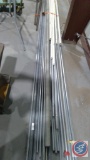 Assorted Pipes, pvc, iron rods.