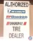 Authorized Michelin BF Goodrich, Uniroyal, Tire Dealer Painted Metal Sign 24X36.
