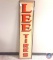 Lee Tires Painted Metal Sign 17X72.