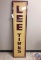 LEE Tires Painted Metal sign 17x72.