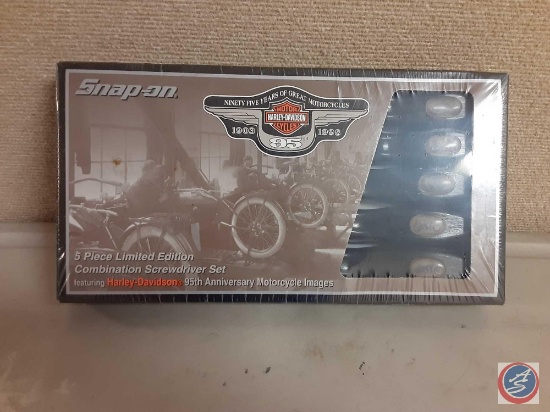 Snap-On 5pc Limited Edition Combination Screwdriver Edition Set, Harley Davidson.