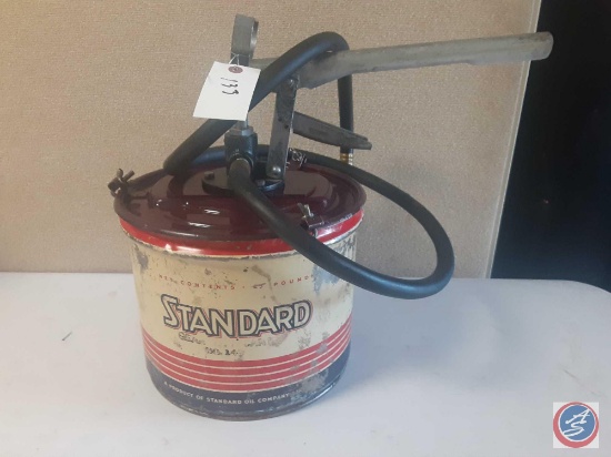 Standard Oil Company Metal Gear, Oil and Lube dispenser.