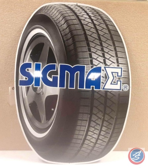SIGMAE...Painted Metal Sign 23X31.