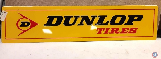 Dunlap Tires painted Metal Sign 60x14.