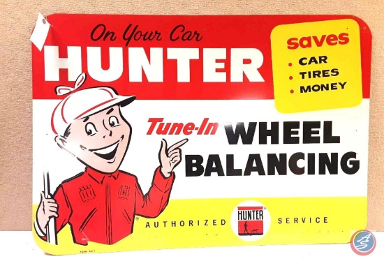 On your car tune in wheel balancing Painted Metal sign 39x27.