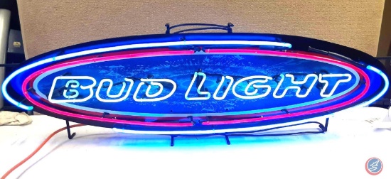 (NO SHIPPING) Bud LIght Neon Sign 53x17x5