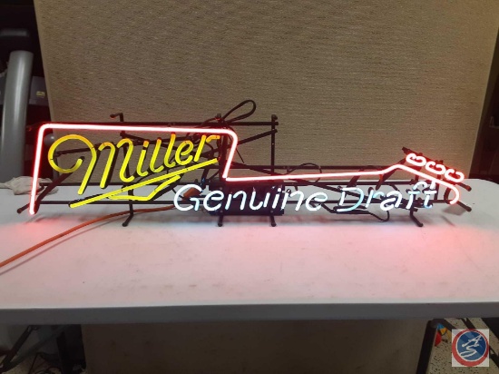 (NO SHIPPING) Miller Genuine Draft Neon Sign 50x12x5