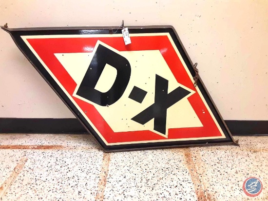 D-X two sided Metal Porcelain sign 73x40