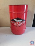 Raybestos, Brake & Safety Center metal barrel.