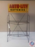 Vintage Auto-Lite Advertisement Rack 22X38X12