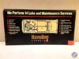 Havoline Formula 3 Motor Oil Plastic sign 36X181/2.