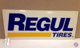 Regul Tires plastic sign 36X15.