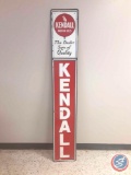 Kendall Motor Oils Painted Metal sign 11 3/4 X 72 .