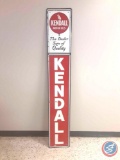 Kendall Motor Oils Painted Metal sign 11 3/4 X 72.