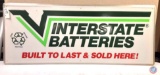 Interstate Batteries Painted Metal Sign 60X24.