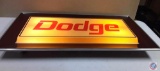 Dodge Plastic Lighted Sign 45 3/4 X 23 .