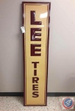 LEE Tires Painted Metal sign 17x72.