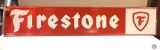 Firestone painted Metal Sign 711/2x131/2.