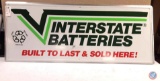 Interstate Batteries Painted Metal Sign 60x24.