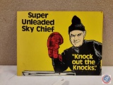 Super Unleaded Sky Chief Wood Sign 18x131/2.