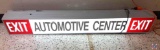 Exit Automotive Center Exit Lighted Plastic sign 72x10x7