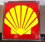 Shell Lighted Plastic sign 36x37.5x10