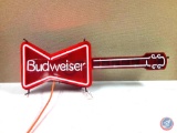 (NO SHIPPING) Guitar Budweiser Neon Sign 41x14x6