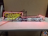 (NO SHIPPING) Miller Genuine Draft Neon Sign 50x12x5
