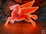 (NO SHIPPING) Pegasus Single Sided Porcelain Neon Sign 42