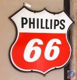 Phillip 66 two sided Porcelain Metal sign 48x48