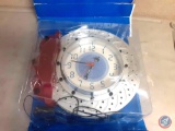 Illuminated Brake Rotor Clock still in Box 14x14x4.