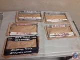 Variety of Snap-On license plate holders.