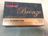 AMMO: PMC Ammunition; (200 Rounds) Bronze 20 Center Fire Rifle Cartridges, 223 Remington 55 Grain