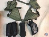 Magizine holders, small semi automatic holster, Magazine holder, camo...fox tactical shoulder