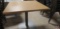 Heavy Duty Table Metal legs, and Wood looking Top; 28