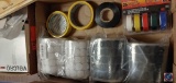 (2) Flats assorted items, Assorted Velcro dots, tapes, Melissa Doug paper towel holder, FBA-hook
