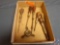 (1) Flat of assorted vintage screw drivers, and Yankee screwdrivers.