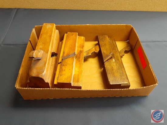 (3) Antique Wood Planes : Ohio tool Co. Columbus 51, DL...Grannell Albany, Ohio Tool Co. 72....