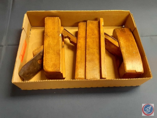 (3) Antique wood planes: (1)Amonty Paxton Pond P.O. L, (1) GreenField Tool, Greenfield Mass No.226,