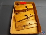 (3) Antique wood planes; (1) H.H.F.Wood, (1) Sandusky Tool Co. Ohio #62, 5/8, (1) NO.116