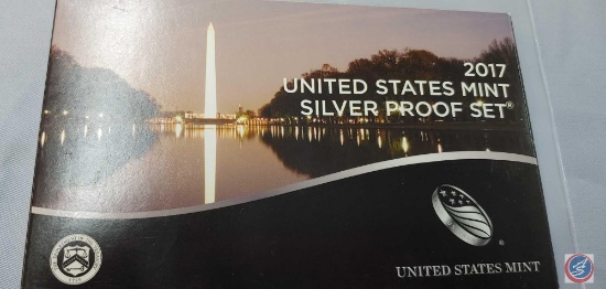 2017 UNITED STATE MINT SILVER PROOF SET CERTIFICATE OF AUTHENTICITY...