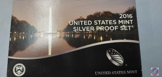 2016 UNITED STATES MINT SILVER PROOF SET CERTIFICATE OF AUTHENTICITY W/ PRESIDENTIAL SET...