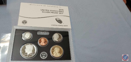 2015 UNITED STATES MINT SILVER PROOF SET CERTIFICATE OF AUTHENTICITY W/ PRESIDENTIAL SET...