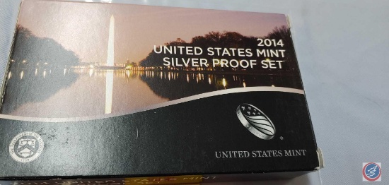 2014 UNITED STATES MINT SILVER PROOF SET CERTIFICATE OF AUTHENTICITY W/ PRESIDENTIAL SET...