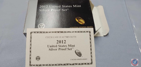2012 UNITED STATES MINT SILVER PROOF SET... CERTIFICATE OF AUTHENTICITY W/ PRESIDENTIAL SET...