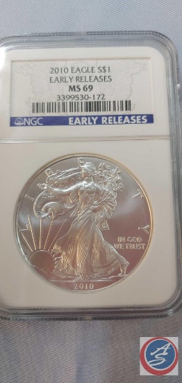 2010 EAGLE S Silver Dollar EARLY RELEASES- GRADE MS69